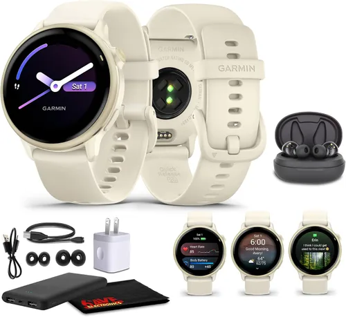 Miniatura 9 de Garmin Vivoactive 6 Smartwatch Metallic Jasper Green con banda verde jaspe el mejor reloj inteligente con GPS para fitness con pantalla AMOLED