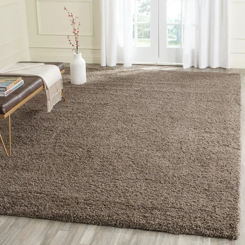 Miniatura 91 de SAFAVIEH Laguna Shag Collection - Alfombra decorativa, 2 pies 3 pulgadas x 4 pies, color beige, diseño sólido, no desprende pelusa y de fácil
