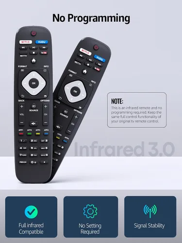 Miniatura 5 de PZL Nuevo reemplazo universal NH500UP para control remoto Philips TV, para Philips Smart TV 43PFL4902/F7 40PFL4901/F7 50PFL5602/F7 43PFL5602/F7
