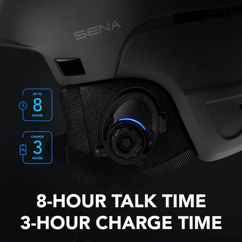 Miniatura 3 de Casco Sena Latitude Snow con altavoces y micrófono incorporados, intercomunicador Bluetooth, comunicación manos libres abierta, escucha de música