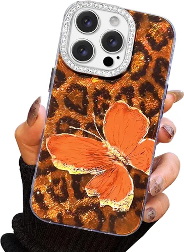 Miniatura 60 de I-MGAE-IN-AR Funda compacta para iPhone 11, diseño de mariposa, marco de protección de lente de cámara con diamante 3D, bonitas fundas protectoras