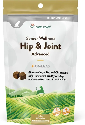 Miniatura 8 de NaturVet Senior Wellness Hip & Joint Advanced Plus Omegas Ayuda a apoyar la salud de la cadera y la función articular de tu mascota Apoya