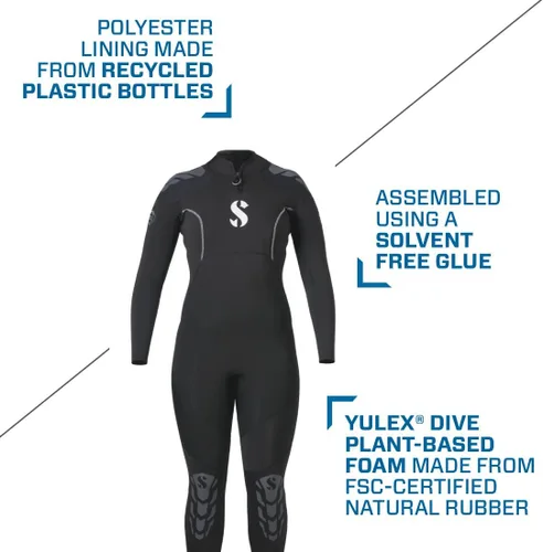 Miniatura 4 de SCUBAPRO Everflex Yulex - Vaporizador de buceo, para mujer, 3/0.079 in