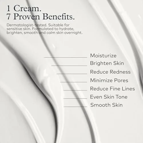 Miniatura 6 de Onekind Hidratante de noche para rostro, crema hidratante de ensueño para arrugas, crema de noche para mujeres antienvejecimiento con escualano