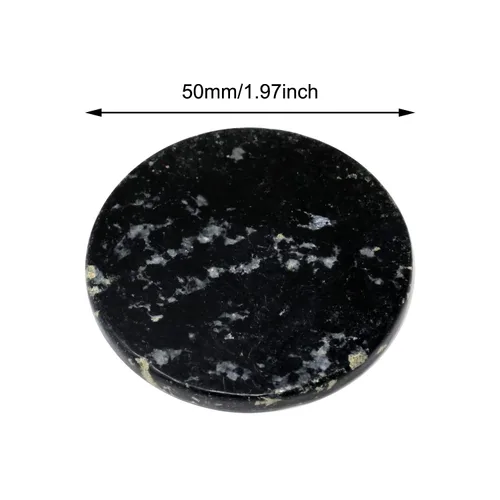Miniatura 2 de Honbay 6 soportes redondos de jade para extensiones de pestañas de ojos falsos (negro)