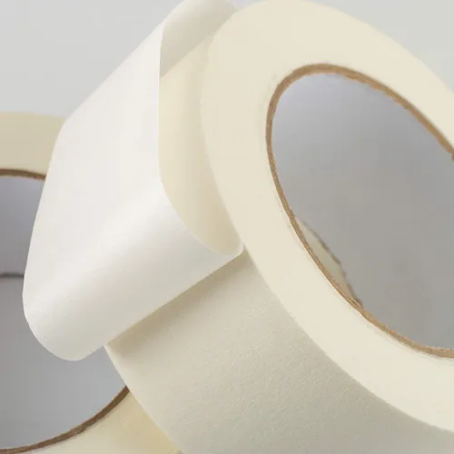Miniatura 5 de Lichamp Cinta adhesiva ancha de 2 pulgadas, 1 cinta adhesiva de uso general, color beige, papel de enmascarar blanco, 1.95 pulgadas x 55 yardas