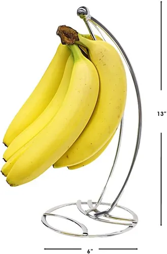 Miniatura 7 de Home Basics gancho de árbol banana de alambre plano