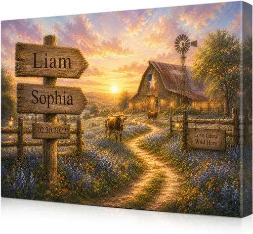 Miniatura 20 de IPIC - Personalized Framed Canvas with Custom Street Sign in Boston Personalized Street Signs with Names, Custom Canvas Print, Boston Sunset