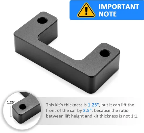 Miniatura 4 de WSays Kit espaciador de elevación de nivelación frontal de 1" compatible con Chevy Silverado/Tahoe/Suburban/Avalanche apto para GMC