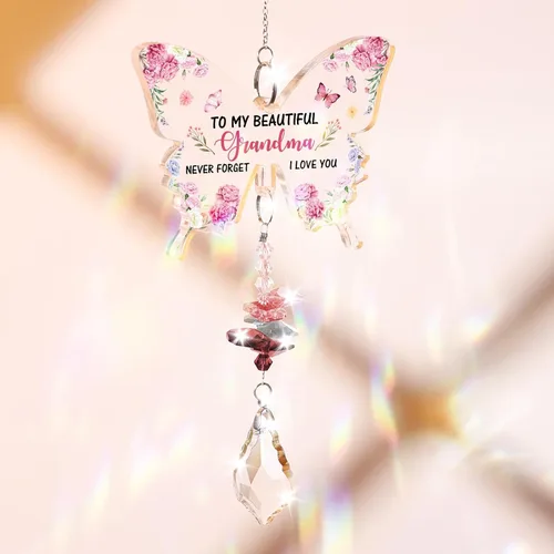 Miniatura 9 de Funnli Regalos para abuela, regalos de cumpleaños para abuela, atrapasoles de cristal, Navidad, cumpleaños, día de la madre, Acción de Gracias, día