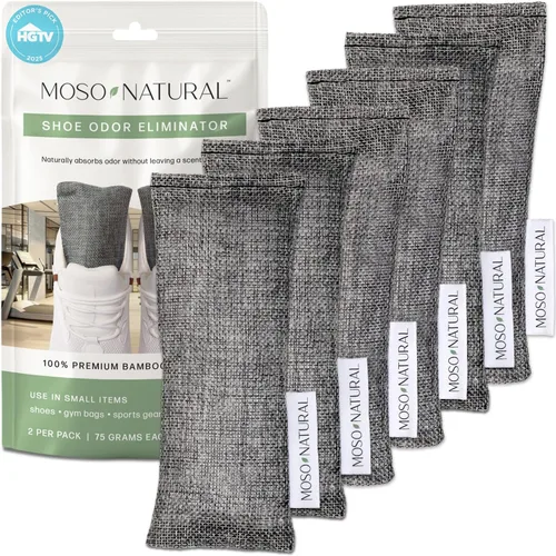 Miniatura 11 de Moso Natural Insertos desodorantes para zapatos, absorbente de olores de carbón para zapatos, desodorante para bolsas de gimnasio y botas