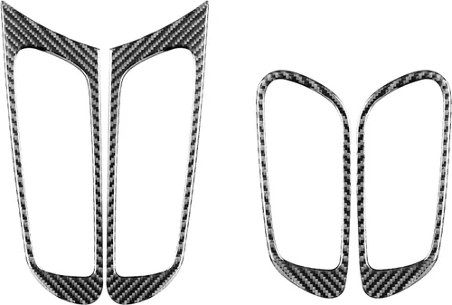Miniatura 2 de Adhesivo de fibra de carbono real para interior de coche compatible con Subaru Legacy Outback 2005 2006 2007 2008 2009 4 piezas accesorios