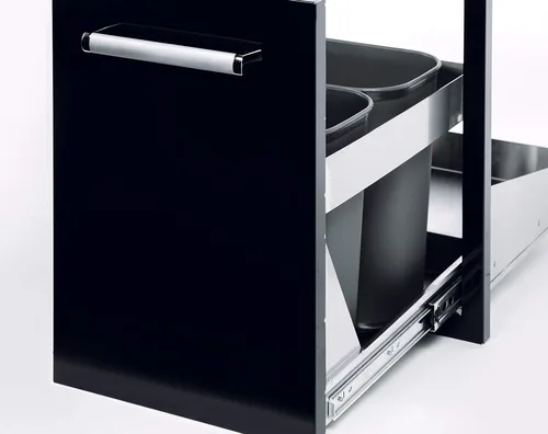 Miniatura 5 de Cajón de basura empotrado para exteriores de la cocina de la marca Bonfire, 16,5 x 22 x 22 pulgadas de largo para la isla de la barbacoa