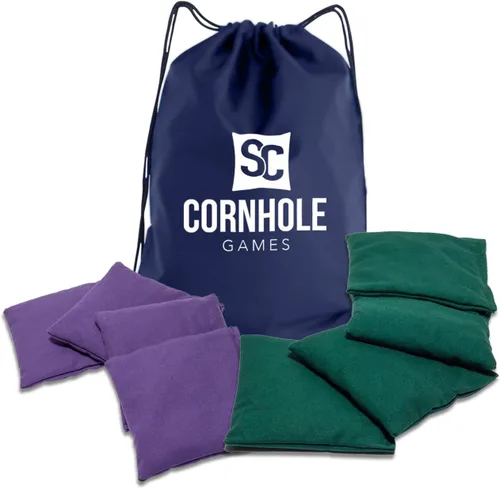 Miniatura 32 de Bolsas de cornhole resistentes al clima (juego de 8) - Tamaño/peso profesional de regulación (16 oz) - Uso en tableros de cornhole profesionales
