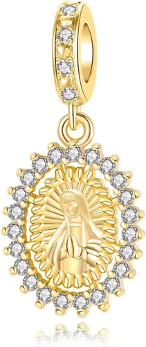 Miniatura 84 de LUXILLA Abalorio de plata de ley 925 para madre, hija, abuela, para familia, amor, madre, hija, abuela, para pulseras, collares, dijes, abalorios