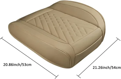 Miniatura 9 de GIANT PANDA 1 funda de asiento delantero de automóvil, protector de asiento de automóvil de piel sintética para el 95% de los vehículos, se adapta