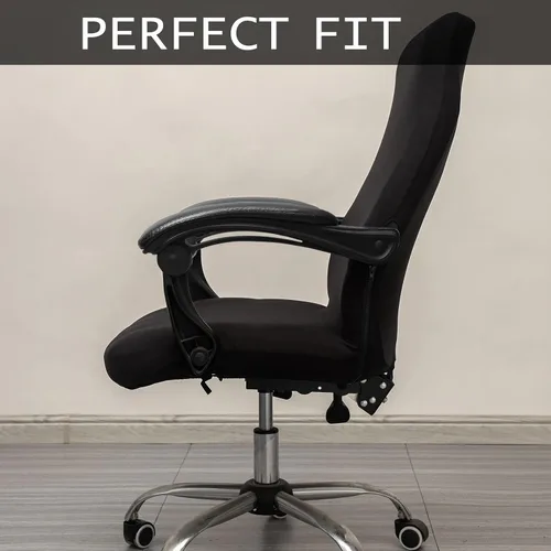 Miniatura 3 de Melaluxe - Funda elástica universal para silla de oficina, cubierta para silla de escritorio, fundas deslizantes para silla de computadora
