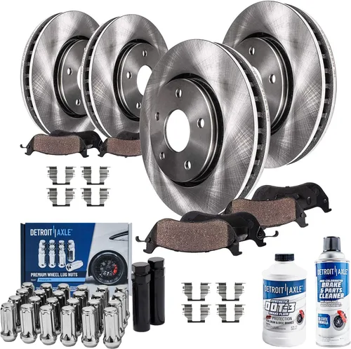 Miniatura 64 de Detroit Axle - Rotores de freno para Chrysler 200 2015 2016 2017, Rotores de freno de disco de reemplazo: 12.01" pulgadas delantero y 10.95