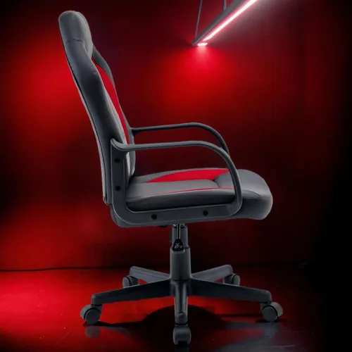 Miniatura 5 de Silla ergonómica de videojuegos para computadora, oficina en casa, carreras, escritorio ejecutivo de video, de piel sintética, para adultos