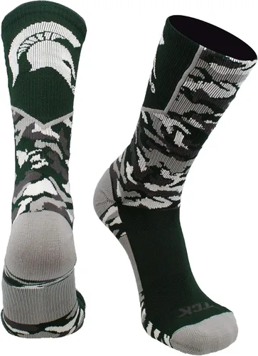 Miniatura 9 de TCK NCAA Woodland Camo Crew Socks – Officially Licensed Collegiate Fan Gear – Durable Cushioned Moisture Wicking Socks