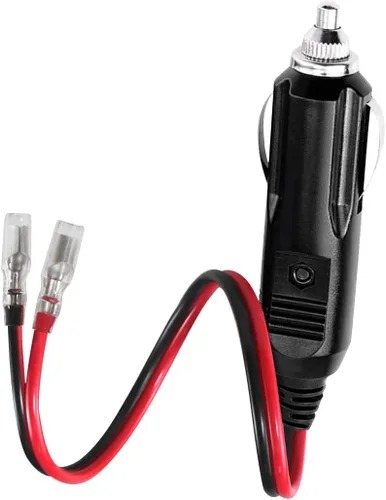Enchufe Macho de Encendedor de Cigarrillos de Repuesto de 12V con Cables y Luz LED - Conector de Toma de Encendedor de Cigarrillos Macho para