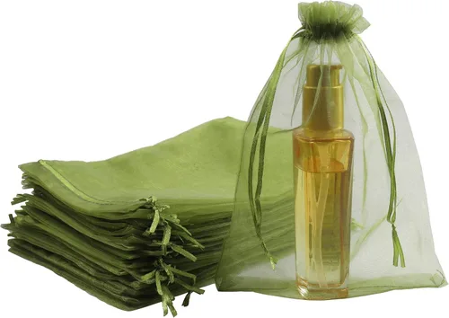 Miniatura 20 de SUNGULF 100 bolsas de organza con cordón de 6 x 9 pulgadas, 6.3 x 8.7 in, regalo fuerte, bolsa de dulces, joyería, fiesta, boda, recuerdo