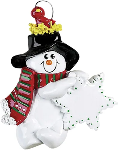 Miniatura 2 de Adornos de muñeco de nieve personalizados en 3D para árbol de Navidad, adornos de Navidad de muñeco de nieve Frosty 2025, adorno único con nombre