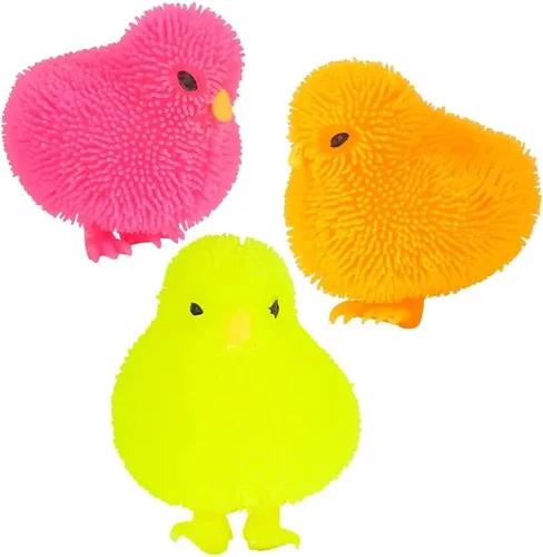 Miniatura 4 de The Dreidel Company 12 unidades de patos de goma acolchados de pollo para niños, juguete para aliviar el estrés para niños, pato de baño
