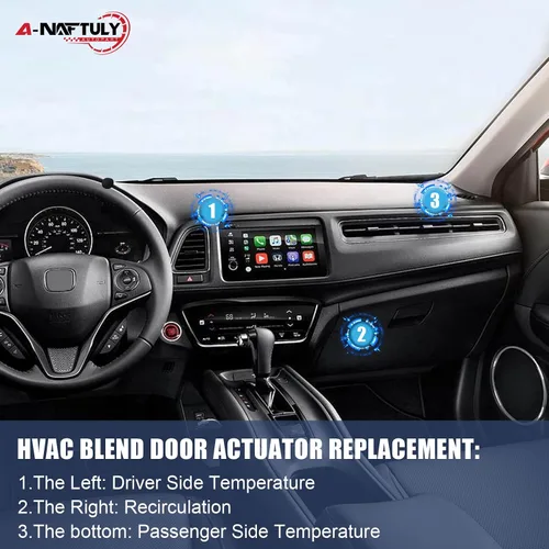 Miniatura 6 de 2 piezas de actuador de puerta de mezcla HVAC compatible con Chevy Impala 2004-2013 Corvette Malibu Buick Pontiac - Motor de puerta de mezcla