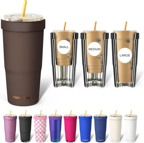 Miniatura 46 de Frost Buddy Togo Buddy 30oz Stainless Steel Vacuum Insulated Tumbler To Go Coffee Cup – Iced Coffee Sleeve, Travel Mug, Thermal Cup for Hot & Cold