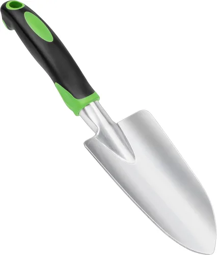 Miniatura 9 de Pala de jardín, pala de mano resistente con mango ergonómico, pequeñas herramientas de jardinería para excavar, herramientas de pala de jardinería