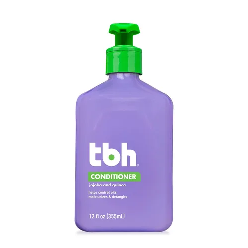 TBH Acondicionador para adolescentes y niños, acondicionador hidratante ligero y desenredante para cabello seco, graso, fino, rizado y todo tipo de