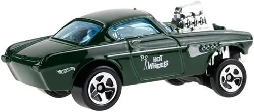 Miniatura 3 de Hot Wheels Volvo P1800 Gasser - Modelo de coche fundido a presión a escala 1:64 para niños de 3 años en adelante
