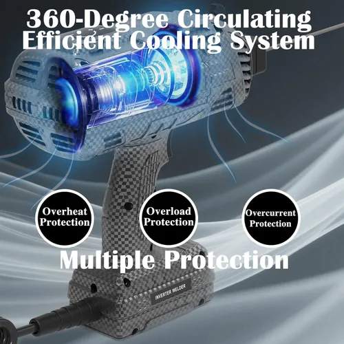 Miniatura 5 de Soldador de mano, soldador portátil 20-140A, 110V, inversor IGBT, soldador de mano, 20 varillas de soldador portátil de mano, pistola de soldadura