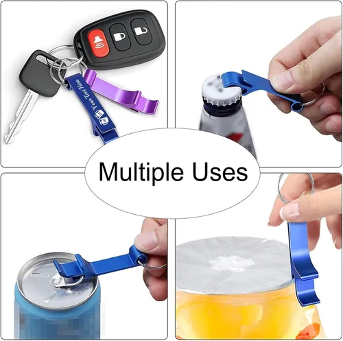 Miniatura 5 de 150 Uds. Abrebotellas personalizado llavero a granel abrebotellas personalizado regalo de boda con texto de logotipo grabado personalizado abridor