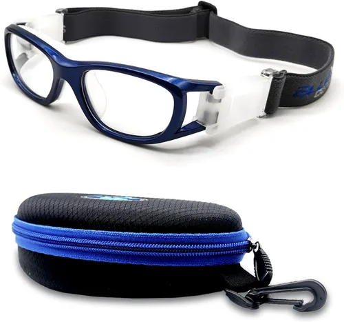 Miniatura 11 de BLUE CUT Gafas de baloncesto de seguridad para niños para deportes al aire libre, fútbol, fútbol, antiniebla, reemplazables a lentes recetadas
