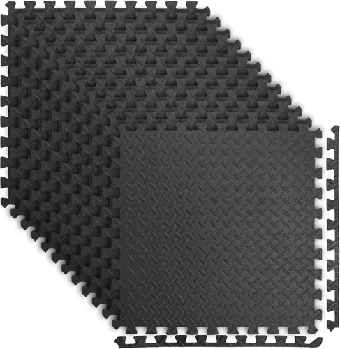 Miniatura 14 de Art3d Eva Puzzle - Alfombrillas de ejercicio de espuma de 24 x 24 x 1/2 pulgadas de grosor para gimnasios, pisos, entrenamiento, equipos