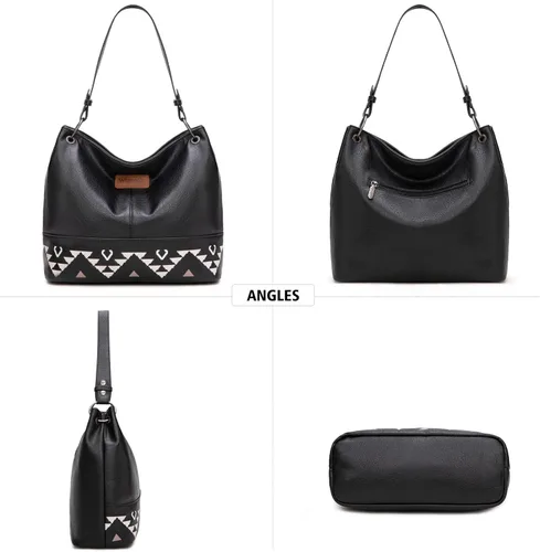 Miniatura 20 de Wrangler Hobo - Bolsas para mujer de cuero vegano con asa superior, bolsos de hombro y bolsos