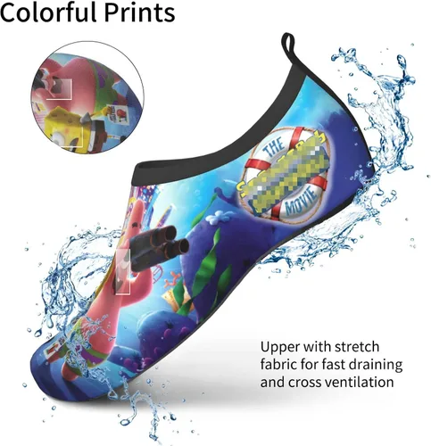 Miniatura 2 de ADFXRJ Zapatos de agua para niños y niñas, calcetines de agua de secado rápido, natación, playa, yoga, ropa deportiva, piscina, camping, viajes