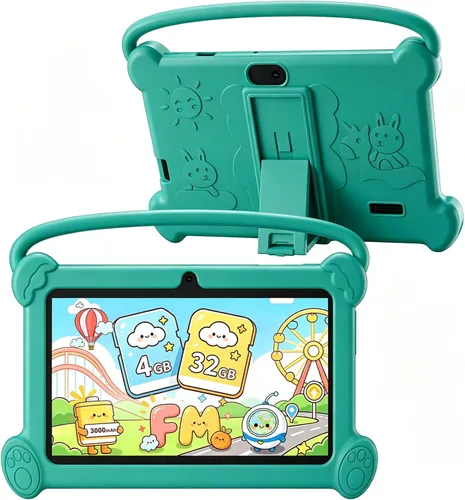 Miniatura 11 de Tableta para Niños de 7 pulgadas 3-9 para Niños, 32GB ROM Niños Pequeños con Estuche a Prueba de Golpes, Software Android para Niños Instalado Rosa