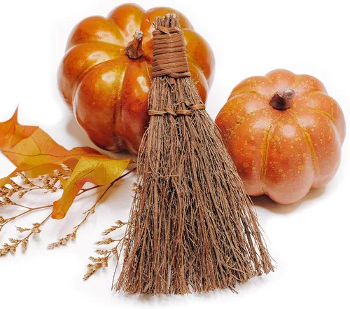 Miniatura 3 de Escoba perfumada con especias de calabaza (paquete de 6) – Escoba brezo de 6 pulgadas – Decoración navideña