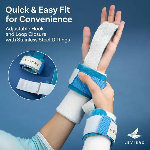Miniatura 3 de Juego de agarres de gimnasia para niñas de gimnasia, agarres con cuero suave, correas de velcro y agujeros ajustables para los dedos, para todas