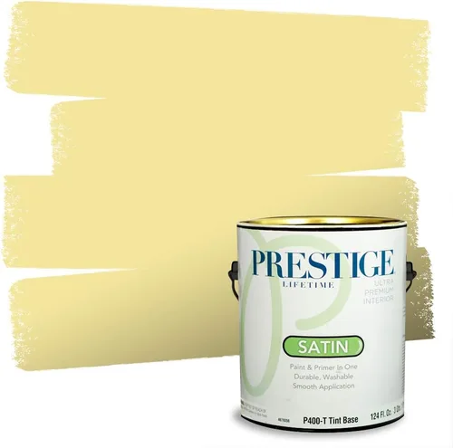Miniatura 49 de PRESTIGE Pinturas Pintura Exterior e Imprimación En Uno, 1 Galón, Satinado, Pareja Comparable de Benjamin Moore* Amarillo* 320BM-PCM