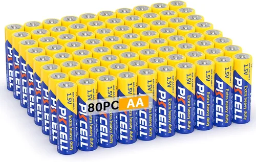 Miniatura 12 de PKCELL Paquete de 20 pilas AA, baterías dobles A, batería de carbono de alto rendimiento de 1.5 V para velas LED, reloj, mandos remotos, linternas