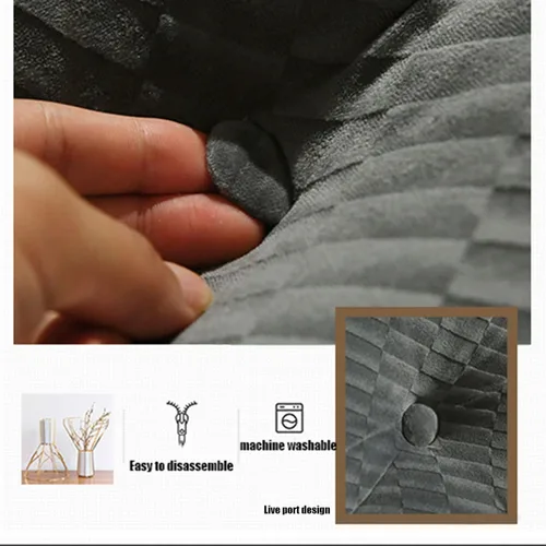 Miniatura 4 de Almohada triangular para cabecero, almohada de cuña de lectura, cojín de cabecero, almohada de respaldo para día, cama, litera, funda extraíble Negro