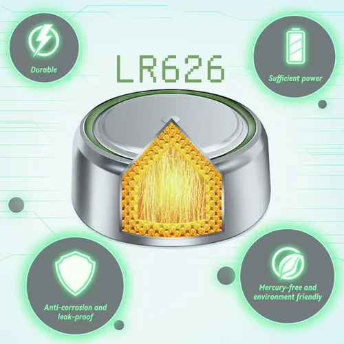 Miniatura 5 de 200 unids Durable R626 377 SR626 177 AG4 1.5V pilas alcalinas de botón de moneda