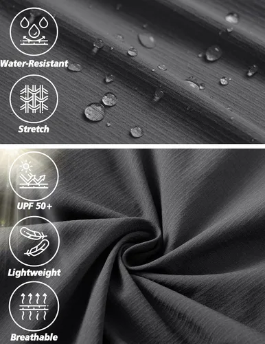 Miniatura 28 de Pantalones de senderismo para hombre, ligeros, resistentes al agua, de secado rápido, pesca, viajes, campamento, al aire libre, transpirables