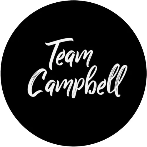 Miniatura 3 de Team CAMPBELL / Apellido de la familia Campbell - PopSockets estilo pincel intercambiable PopGrip