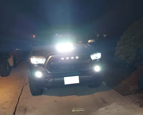 Miniatura 6 de iJDMTOY 35-966 Barra de Luz Scoop Compatible con Toyota Tacoma 2016 en adelante, Incluye (1) Barra de Luz LED de Alta Potencia de 60W, Soportes