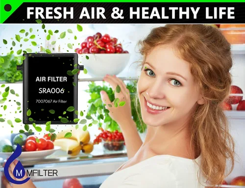 Miniatura 4 de Cartucho de purificación de aire para refrigerador 7042798-7007067 actualizado, repuesto para filtro de aire de refrigerador 7007076 (paquete de 2)